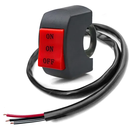 Vista 8 de 1 pieza de interruptor de manillar de motocicleta, botón de encendido y apagado, parte de ajuste para luz de motocicleta LED U5 U7 U2, interruptor