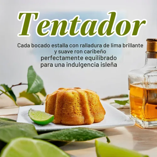 Vista 6 de TORTUGA Caribbean Key - Pastel de ron de lima – Tortas de ron de lima de 32 onzas – El regalo gourmet perfecto para rellenos de calcetines, cestas
