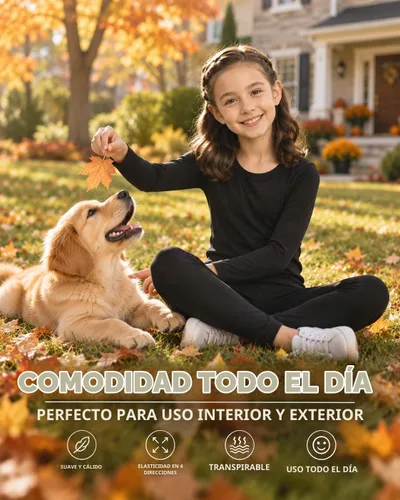Vista 7 de ViCherub - Conjunto de ropa interior térmica para niñas con forro polar, calzoncillos largos, capa base, parte superior e inferior para invierno