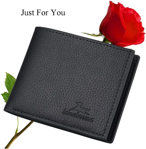 Vista 50 de Cartera delgada para hombre con monedero, cartera minimalista con cremallera, carteras plegables para hombre con tarjetero de crédito, cartera