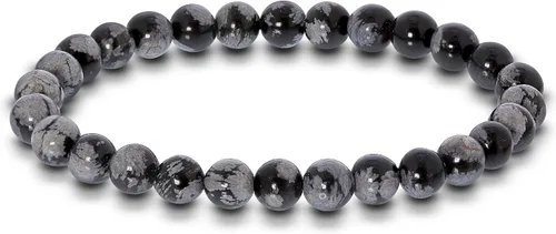 Vista 579 de Gem Avenue Handmade Round Bead Stretch Bracelet Unisex Natural Stone Beaded Jewelry for Men & Women, Elastic Wristband for Daily Wear
