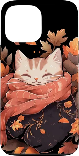 Vista 23 de Funda para iPhone 16 Cat Kitten Otoño Temporada Otoño Hojas Acción de Gracias