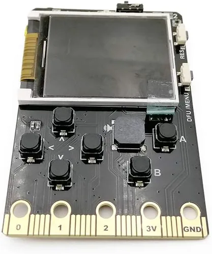 Vista 5 de Kittenbot Meowbit - Consola codificable de videojuegos retro de tamaño de tarjeta para Microsoft Makecode Arcade y Python compatible con micro:bit