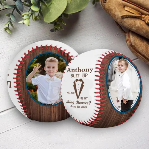 Vista 4 de SLML Día del Padre de béisbol personalizado Foto personalizada y nombre del Día del Padre Interés Impreso Imagen de Béisbol Regalos para papá