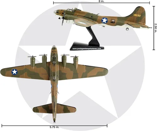 Vista 3 de Daron Postage Stamp B17E Flying Fortress 1/155 My Gal Sal