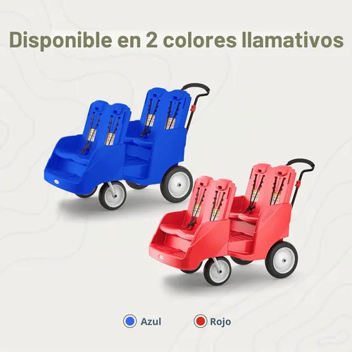 Vista 6 de Gaggle Parade - Cochecito para 4 pasajeros, color azul