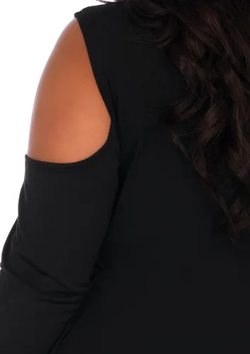 Vista 5 de Leg Avenue Vestido casual de manga larga de Halloween para mujer, Negro
