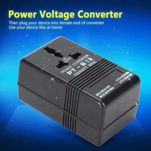 Vista 8 de Convertidor de voltaje Transformador de potencia PT S12 AC 100-120V a 220-240V 50/60Hz