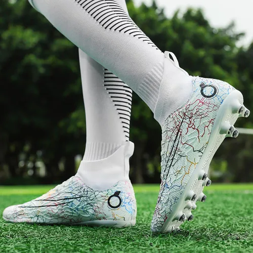 Vista 5 de Zapatos de fútbol para hombre, zapatos de fútbol de alta calidad, transpirables, atléticos, profesionales, para jóvenes, niños, zapatos de fútbol