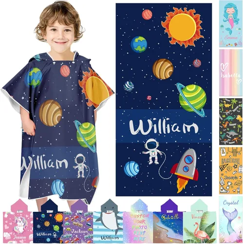 Vista 38 de Toallas de playa personalizadas para niños, toallas de playa personalizadas con nombres, regalos personalizados para niños pequeños, niñas