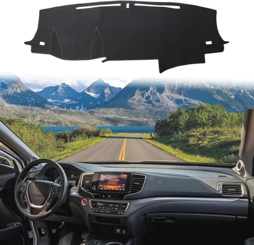 Vista 2 de Cubierta de tablero adecuada para Honda Ridgeline 2017-2024/Pilot 2016-2022/Passport 2019-2024, parasol para tablero de coche, accesorios de tablero