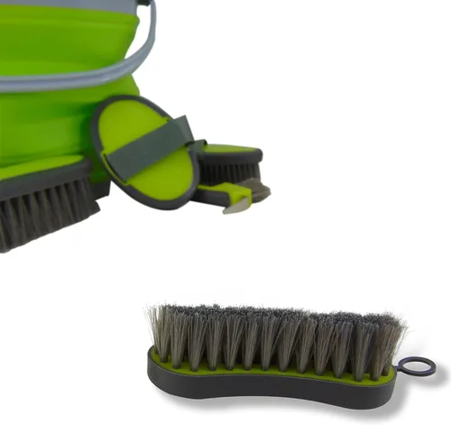 Vista 6 de Southwestern Equine - Kit de aseo plegable de 10 litros y 5 herramientas de aseo - Verde lima