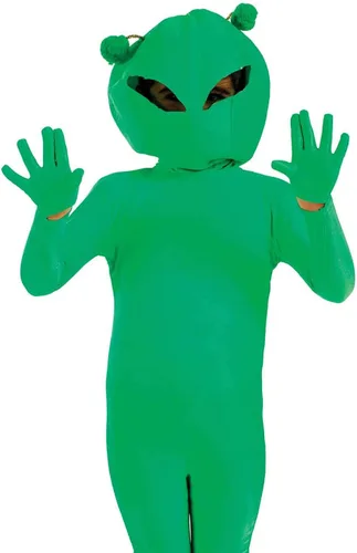 Vista 2 de Fun Shack Kids Alien Costume Niños Verde Martian Extraterrestre Espacio Traje