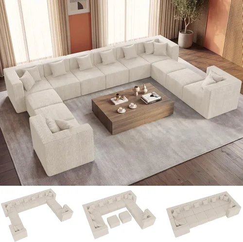 Vista 40 de MONVANE Sofá cama convertible de 55.5 pulgadas, sofá cama 2 en 1 sin hueso con bolsillo de almacenamiento, cómodo sofá de asiento profundo