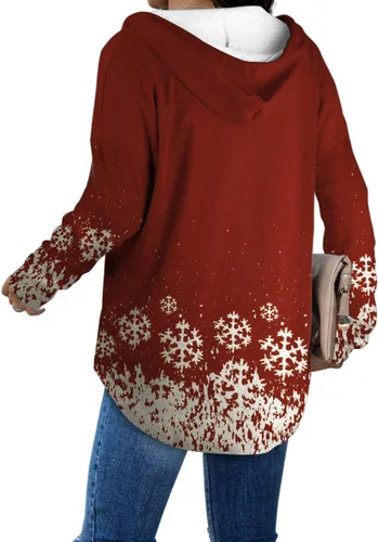 Vista 4 de Sudaderas con capucha de moda de otoño para mujer, sudaderas largas de manga larga, tendencia ahora 2023
