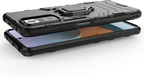 Vista 4 de Funda para Xiaomi Redmi Note 10 Pro con protector de pantalla de cristal, híbrida resistente a prueba de golpes, protección de doble capa, cubierta