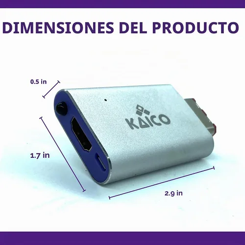 Vista 6 de Kaico Gamecube - Adaptador HDMI para Nintendo Gamecube DOL-001 con GCVideo