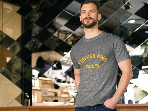 Vista 5 de Stephen King - Camiseta divertida y impresionante para hombre, camiseta con estampado de Best King Ever