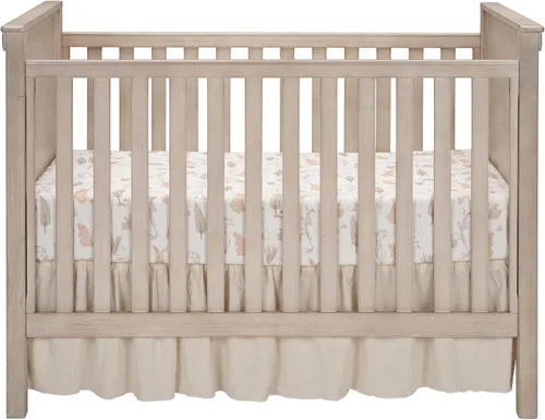 Vista 6 de Lambs & Ivy Signature Bunny Hop - Sábana bajera ajustable para cuna de algodón orgánico