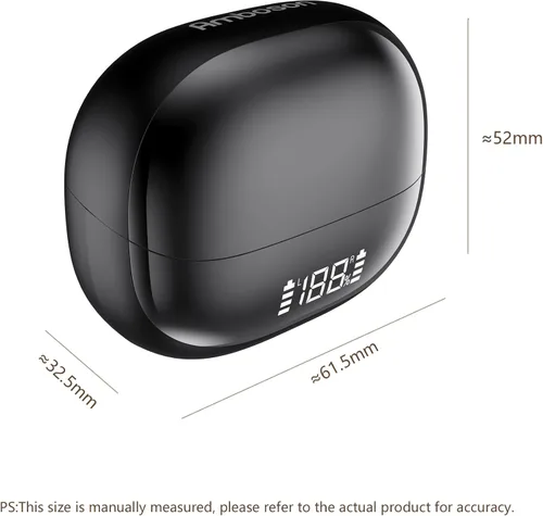Vista 8 de Auriculares inalámbricos 2026, Bluetooth 6.0, diseño de clip de oreja abierta para un uso cómodo y seguro, duración de la batería de 50 horas