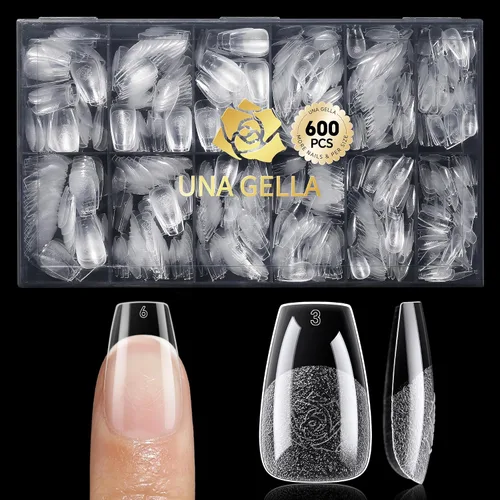 Vista 18 de UNA GELLA Pegamento de uñas de gel 6 en 1 para puntas de uñas transparentes