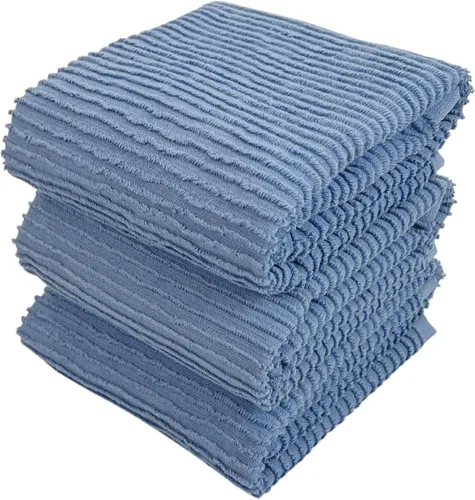 Vista 18 de Serafina Home Toallas de cocina de tamaño grande de color sólido negro: paño de 100 % algodón suave para limpieza y secado absorbente, con ribete