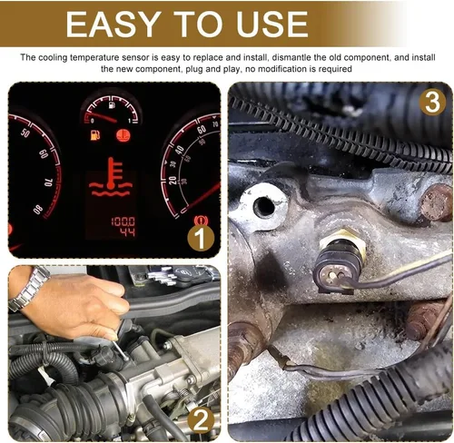 Vista 7 de Sensor de temperatura del refrigerante del motor, Sensor de temperatura del aceite, Sensores de termostato de temperatura del agua, Accesorios