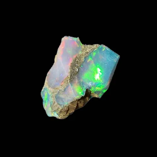Vista 2 de Ópalo áspero de 2.3 quilates, mezcla natural, piedra preciosa etíope de roca de cristal crudo para la fabricación de joyas, envoltura de alambre