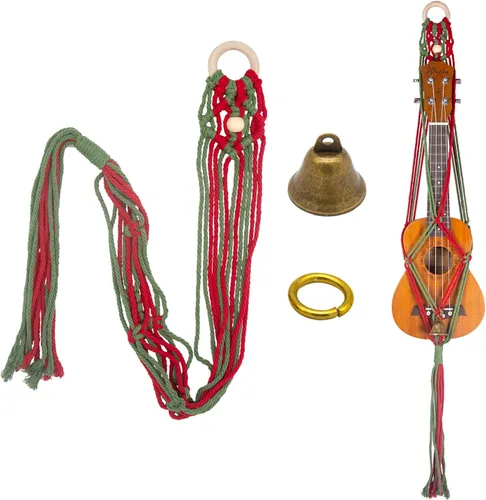 Vista 8 de Soporte de montaje en pared para ukelele para ukelele soprano, kit alternativo