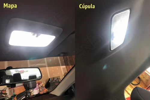 Vista 5 de Kit de 6 luces LED Corolla para interior Toyota Corolla 2003-2021 blanco 6000K paquete de iluminación LED interior + luces de matrícula, herramienta