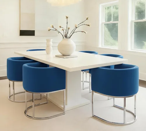 Vista 8 de HNY Silla de comedor moderna de mediados de siglo tapizada en forma de barril, negra, con brazos, silla de cocina y comedor de cuero, silla auxiliar