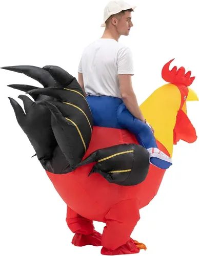 Vista 4 de SVNVIOZ Disfraces inflables para adultos, traje inflable de Halloween, vestido divertido para hombres y mujeres, traje de fiesta de Halloween