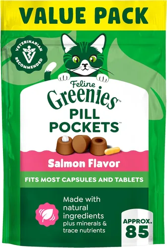Vista 16 de Greenies Bolsitas para píldoras felinas para gatos Golosinas naturales suaves para gatos, sabor a hierba gatuna, bolsa de 1.6 oz. (45 golosinas)