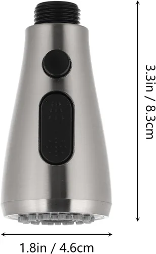 Vista 3 de DOITOOL Grifo de cocina de repuesto con cabezal rociador extraíble, boquilla universal para fregadero, rociador de grifo de agua, fácil de instalar