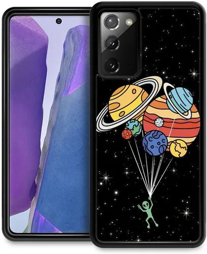 Vista 21 de Funda compatible con Samsung Galaxy Z Fold 2 5G, sistema solar de globo alienígena, diseño de patrón increíble, a prueba de golpes, antiarañazos