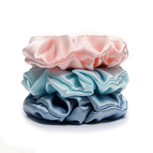 Vista 13 de Michooyel 100% seda de morera, bandas elásticas para el cabello, para mujeres y niñas, cabello rizado, sin daños, soporte para cola de caballo