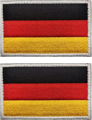 Vista 123 de 2 unidades AliPlus Parches de bandera de Afganistán bordados, parches tácticos militares de moral con gancho y bucle