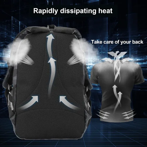 Vista 7 de rickyh style Mochila escolar bolsa de viaje para hombres y mujeres, mochila ligera para la universidad con compartimento para laptop, 22Shenhui
