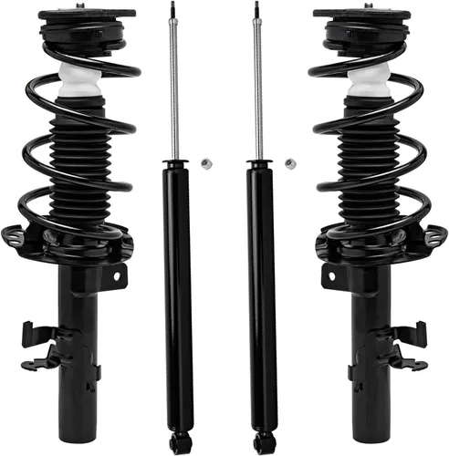 Vista 52 de Detroit Axle - Kit de 4 puntales para Ford Escape 2014-2019, 2 amortiguadores traseros ensamblaje 2 puntales delanteros y resortes helicoidales 2015