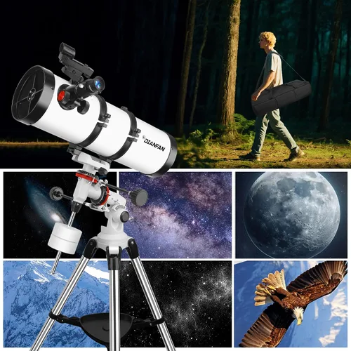 Vista 7 de Dianfan Telescopio de astronomía profesional 150EQ para adultos de alta