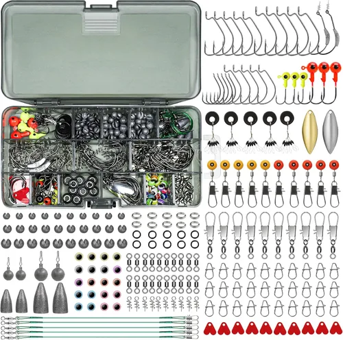 Vista 8 de TRUSCEND Complete Fishing Lures - Tackle Box with Tackle Included - Crankbaits, Minnows, Frogs, Vibes, Poppers, Spinners, Spoons, Soft Baits, Hooks