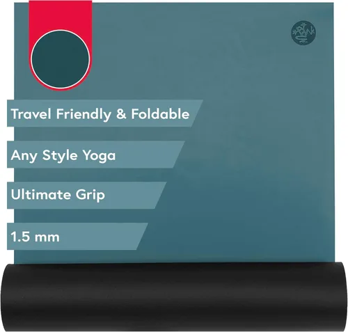 Vista 8 de Manduka GRP Adapt - Alfombrilla de yoga de viaje de 71 pulgadas - 0.059 in Plegable y apta para viajes Agarre definitivo Sudor listo