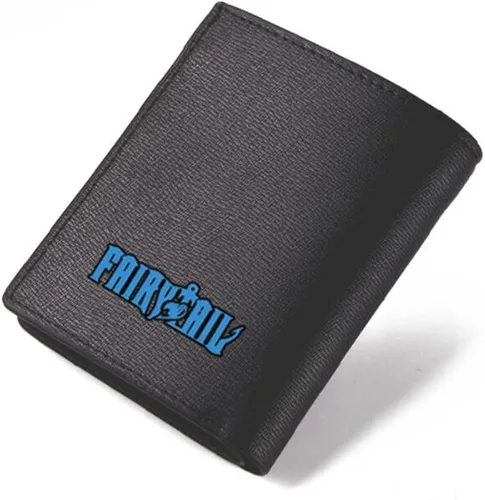 Vista 2 de Anime Fairy Tail para hombre billetera Bifold piel de PU