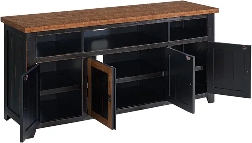 Vista 7 de Martin Svensson Home Foundry - Centro de entretenimiento de madera de 65 Negro y Miel