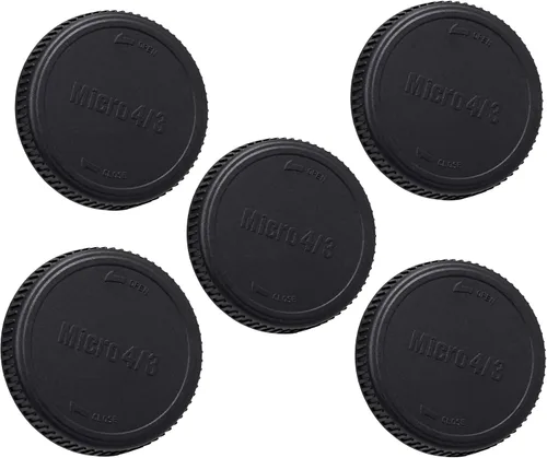 Vista 13 de Fotasy RBC2 2 x cubiertas de lente traseras y set de tapas con gamuza de limpieza para Canon EOS DSLR (negro)