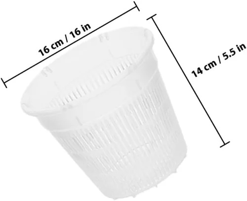 Vista 2 de 3 Pcs Slotted Orchid Pots with Holes, Reusable PP Gardening Pot