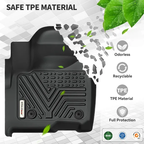 Vista 3 de YITAMOTOR Juego de alfombrillas para Chevrolet Equinox 2018-2024, juego de forro de carga de ajuste personalizado para delantero y segundo asiento