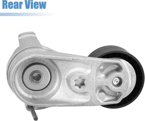 Vista 7 de X AUTOHAUX Tensor de correa de transmisión Tensor de correa de montaje para BMW F30 F10 F12 F13 F25 X3 X4 X5 11287599097 11288604266 metal negro