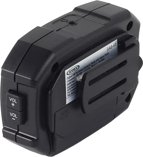 Vista 4 de Jensen SAB-60 Brazalete Digital AM/FM Radio Estéreo con Reloj y Auriculares, Negro, SAB-60