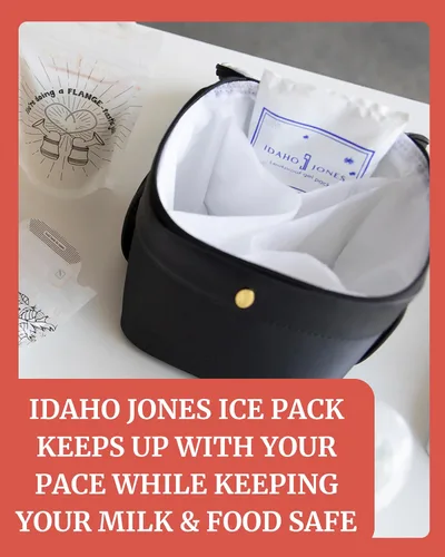 Vista 9 de Idaho Jones Bolsa de hielo de leche materna para almacenamiento de biberones, lactancia, congelador y bolsa enfriadora de leche Bolsas de hielo